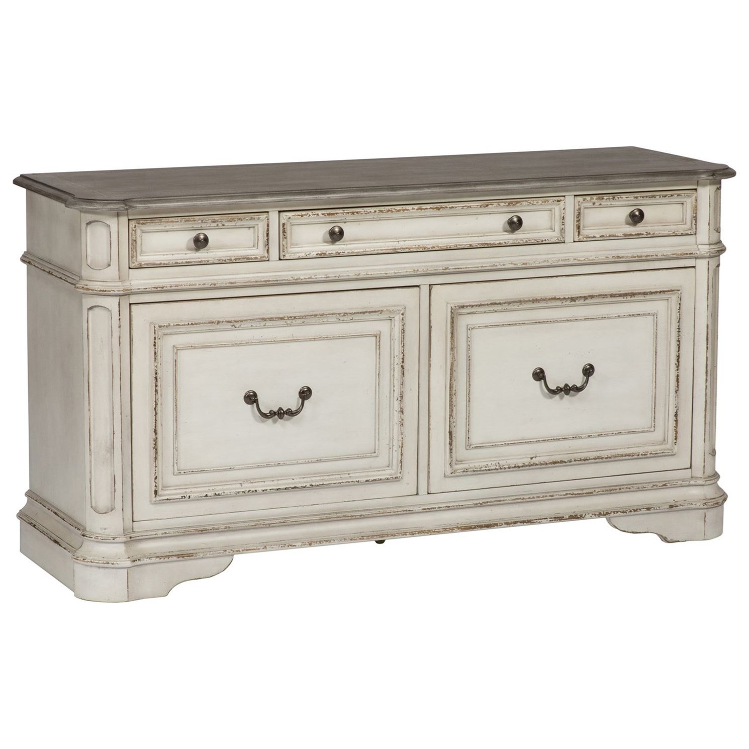 Libby 5 Drawer Credenza with Wire Management Walker's